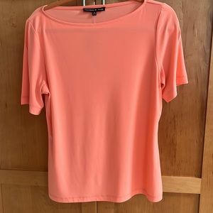 Preston and York size medium, short sleeve, salmon color blouse. New with tags.